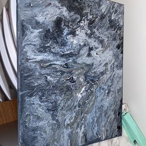 Customizable marble paintings.